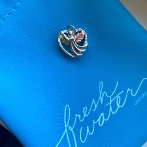 Angel Heart Pendant Sterling silver/12K gold